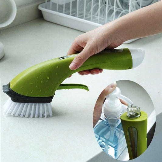 Dispenser Floor Tile Cleaner Brush for Home Cleaning Supplies
