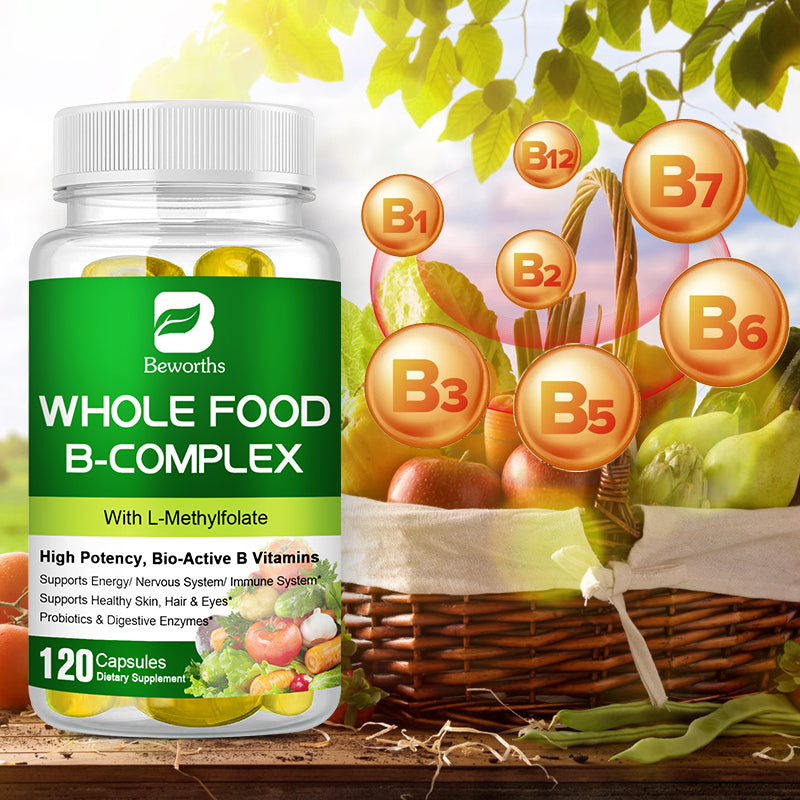 BW 120P Vitamin B Complex Capsule B1 B2 B3 B5 B6 B7 B12 Anti Fatigue